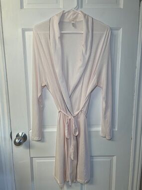 Eberjey baby pink lightweight bath robe women’s size L/XL